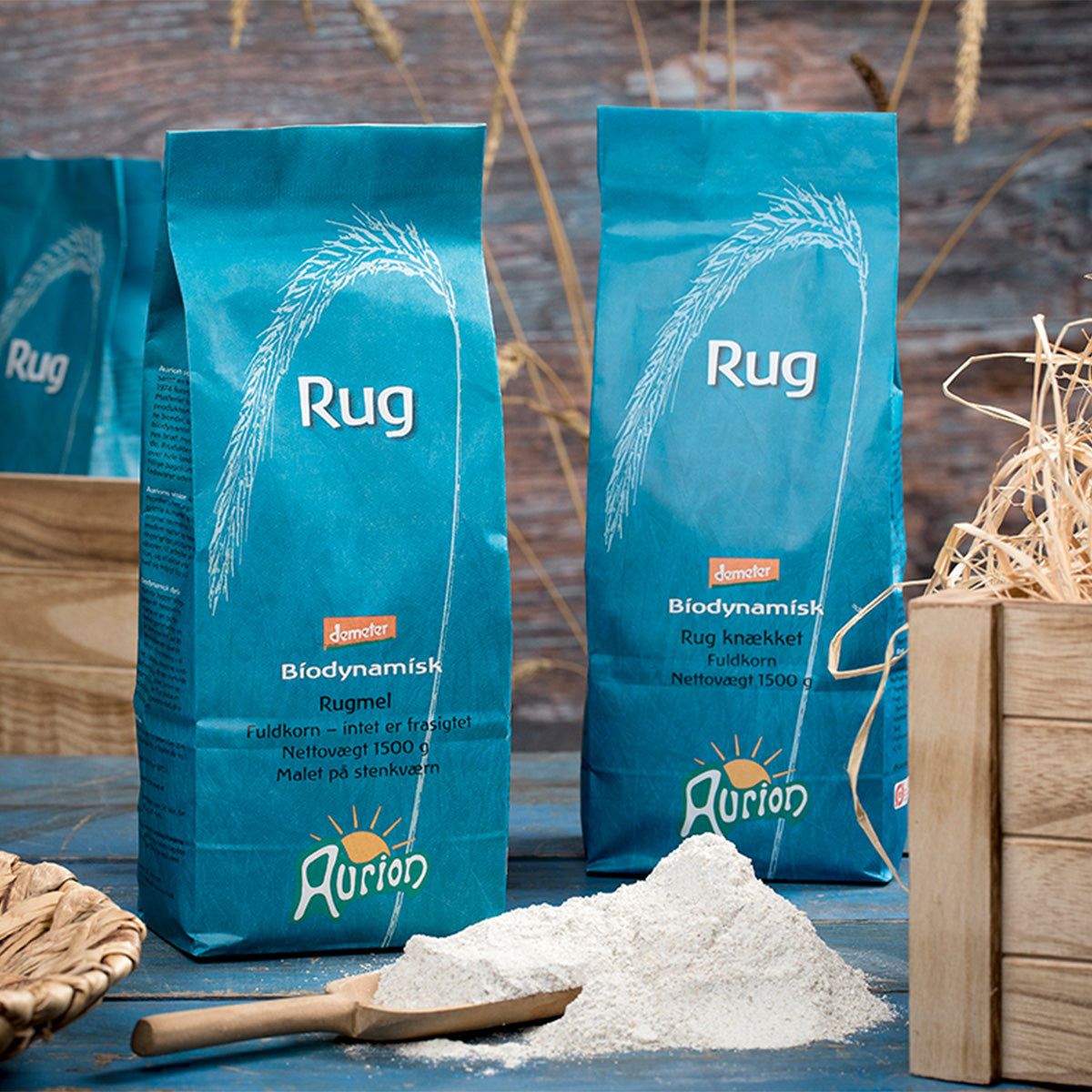 Aurion Rugmel Økologisk Demeter | 1.5 kg fra Aurion på Mecindo.dk