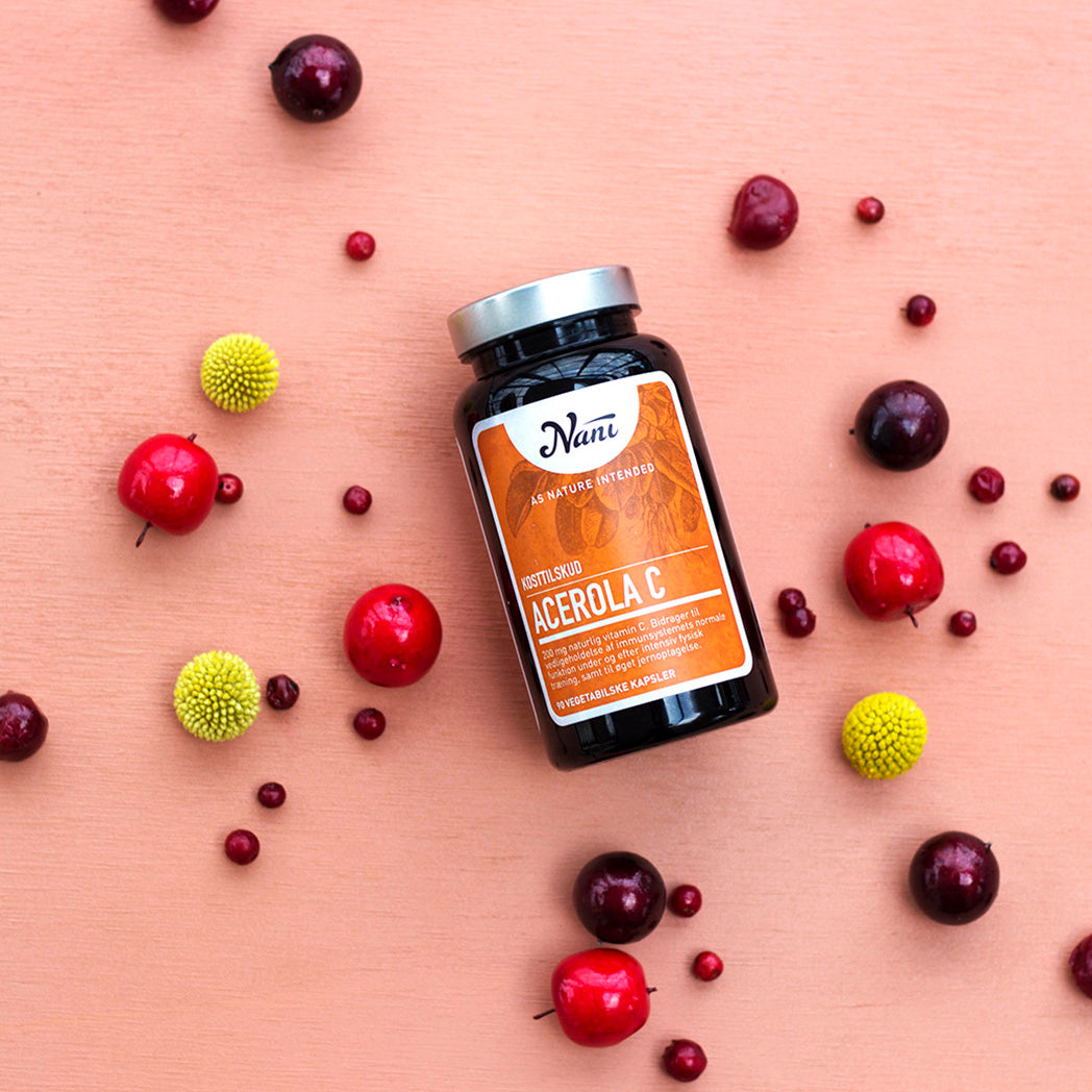 Nani Acerola C-vitamin | 90 kapsler fra Nani på Mecindo.dk