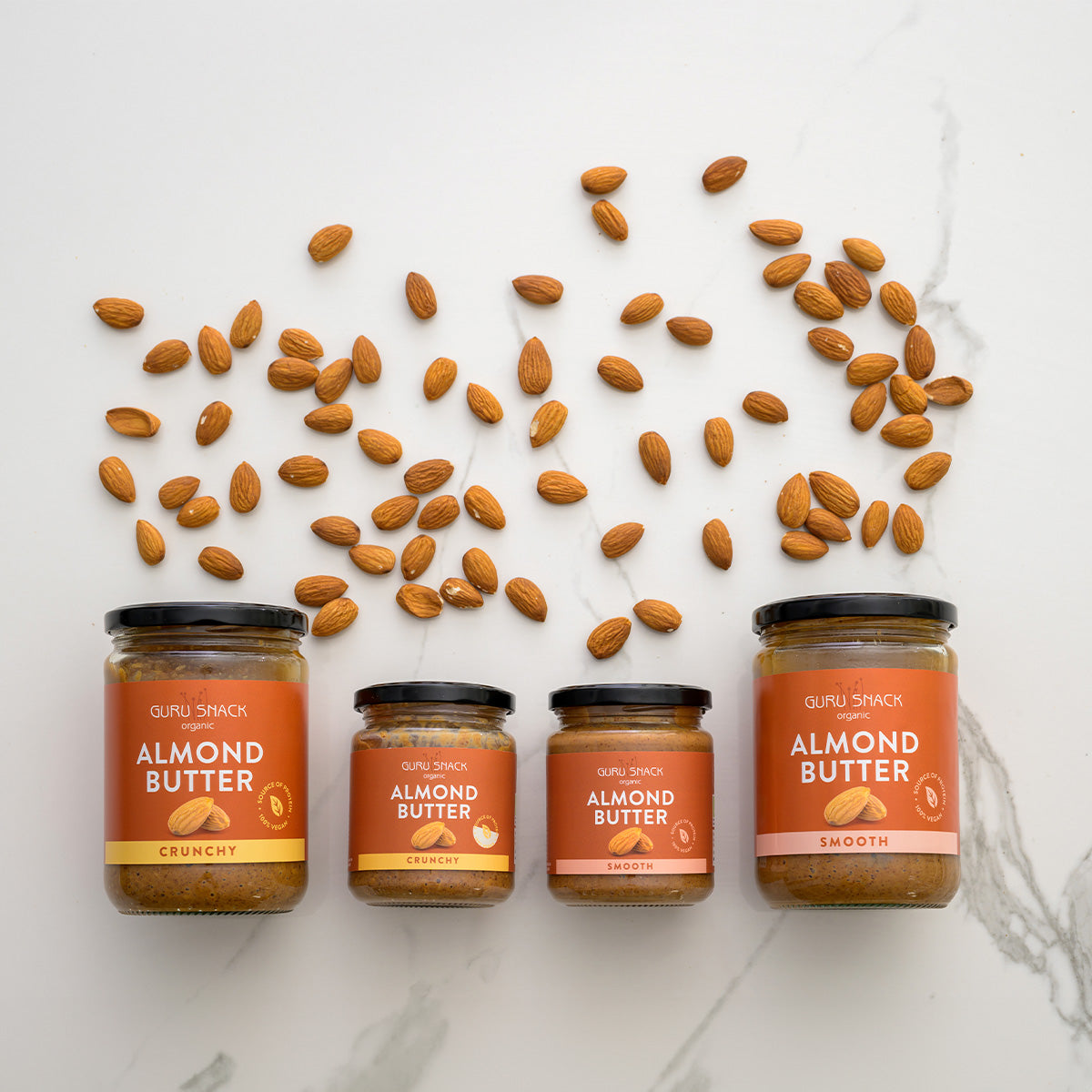 Guru Snack Mandelsmør Smooth Økologisk | 250 gr fra Guru Snack på Mecindo.dk