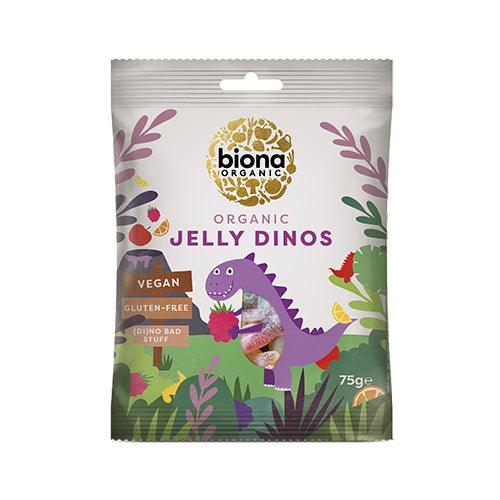 Biona Organic Vingummi Dinosaurer Økologisk | 75 gr fra Biona Organic på Mecindo.dk