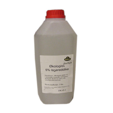 De Jyske Eddikebryggerier Lagereddike 5 % Økologisk | 1 ltr fra De Jyske Eddikebryggerier på Mecindo.dk