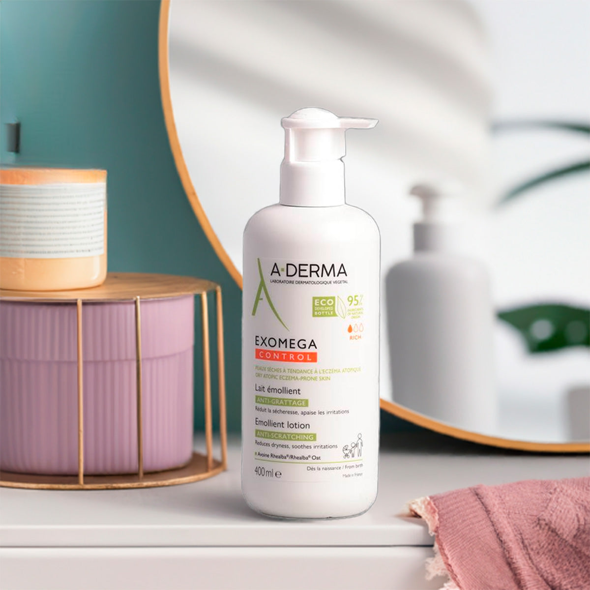 A-Derma Exomega Control Lotion | 400 ml fra A-Derma på Mecindo.dk