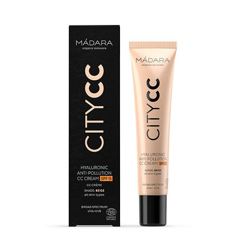 Madara City Cc Hyaluronic Anti-pollution Cc Cream Spf 15 Beige | 40 ml fra Madara på Mecindo.dk
