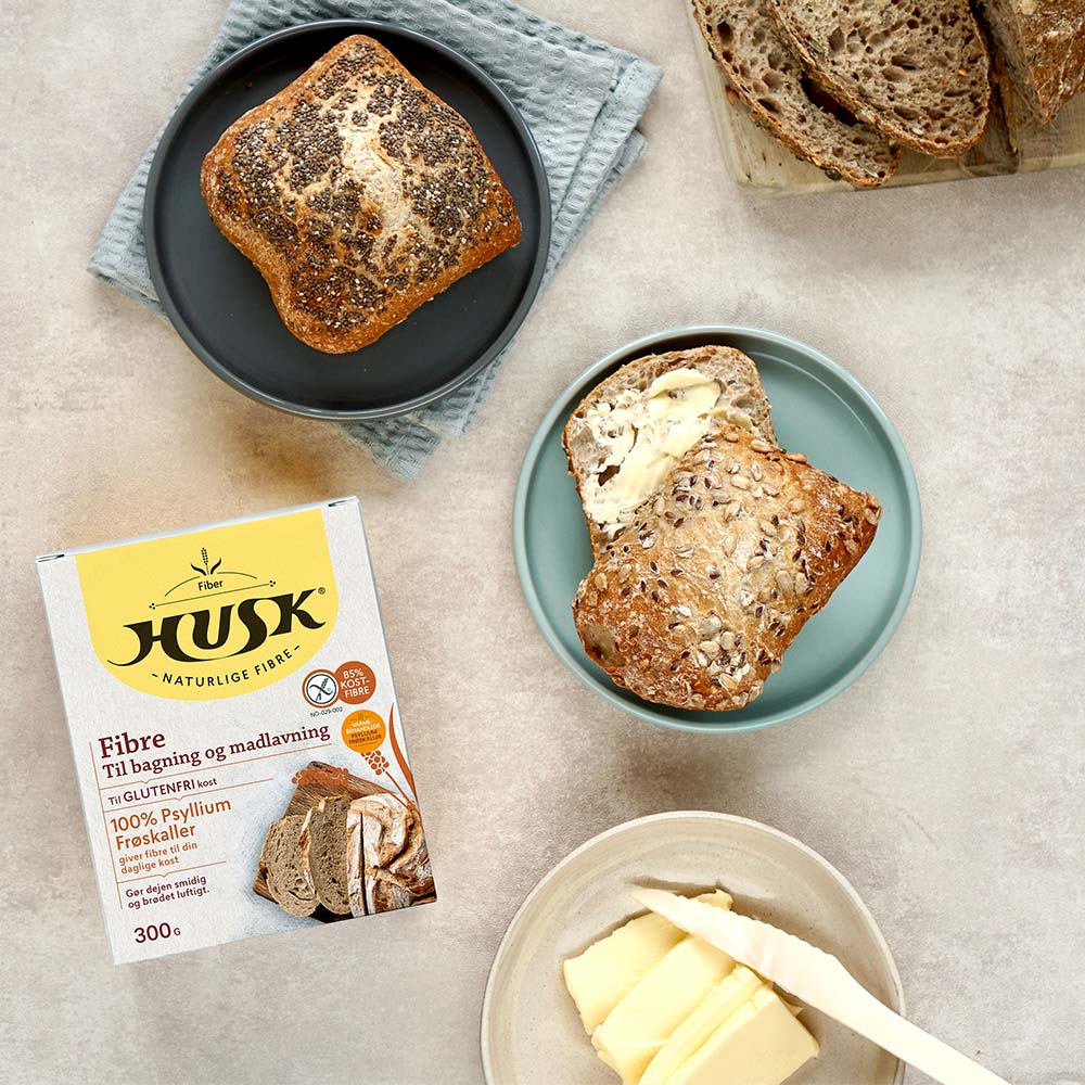 FiberHUSK Fiber Husk Glutenfri Bagemiddel | 300 gr fra FiberHUSK på Mecindo.dk