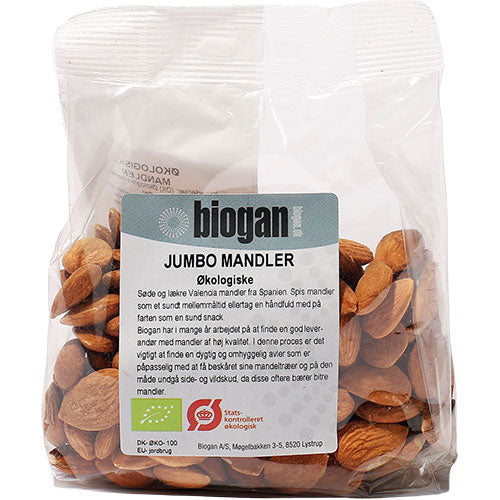 Biogan Økologiske Mandler | 200 gr fra Biogan på Mecindo.dk