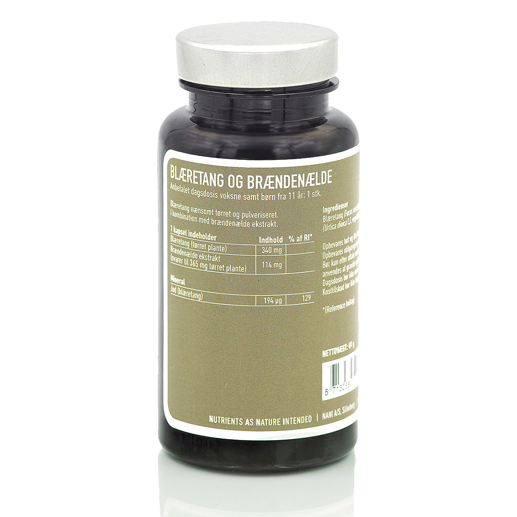 Nani Blæretang M. Jod | 90 kapsler fra Nani på Mecindo.dk