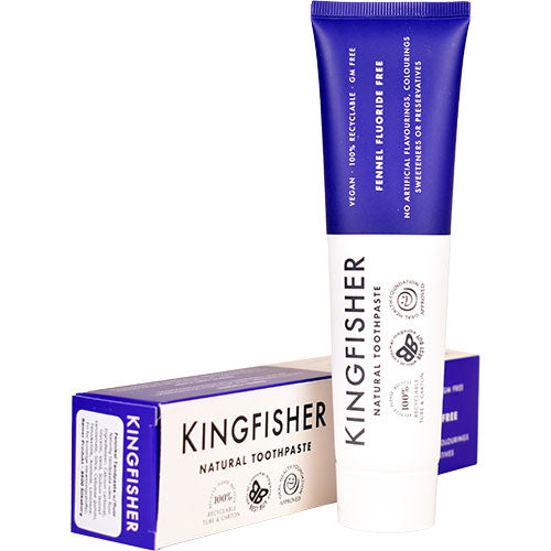 Kingfisher Toothpaste Toothpaste Tandpasta Fennikel U. Fluor Kingfischer | 100 ml fra Kingfisher Toothpaste på Mecindo.dk