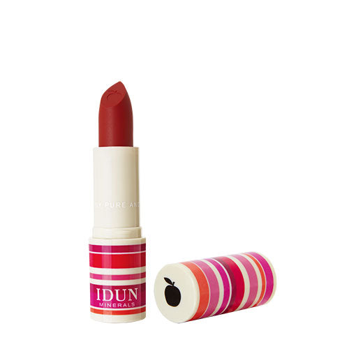 IDUN minerals Matte Lipstick (4 gr) | Jordgubb 107 fra IDUN minerals på Mecindo.dk