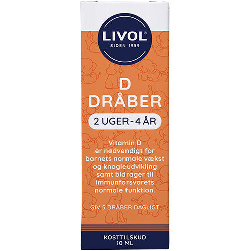 Livol D3-dråber Til Børn | 10 ml fra Livol på Mecindo.dk