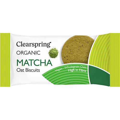 Clearspring Matcha Oat Biscuits Økologisk | 40 gr fra Clearspring på Mecindo.dk