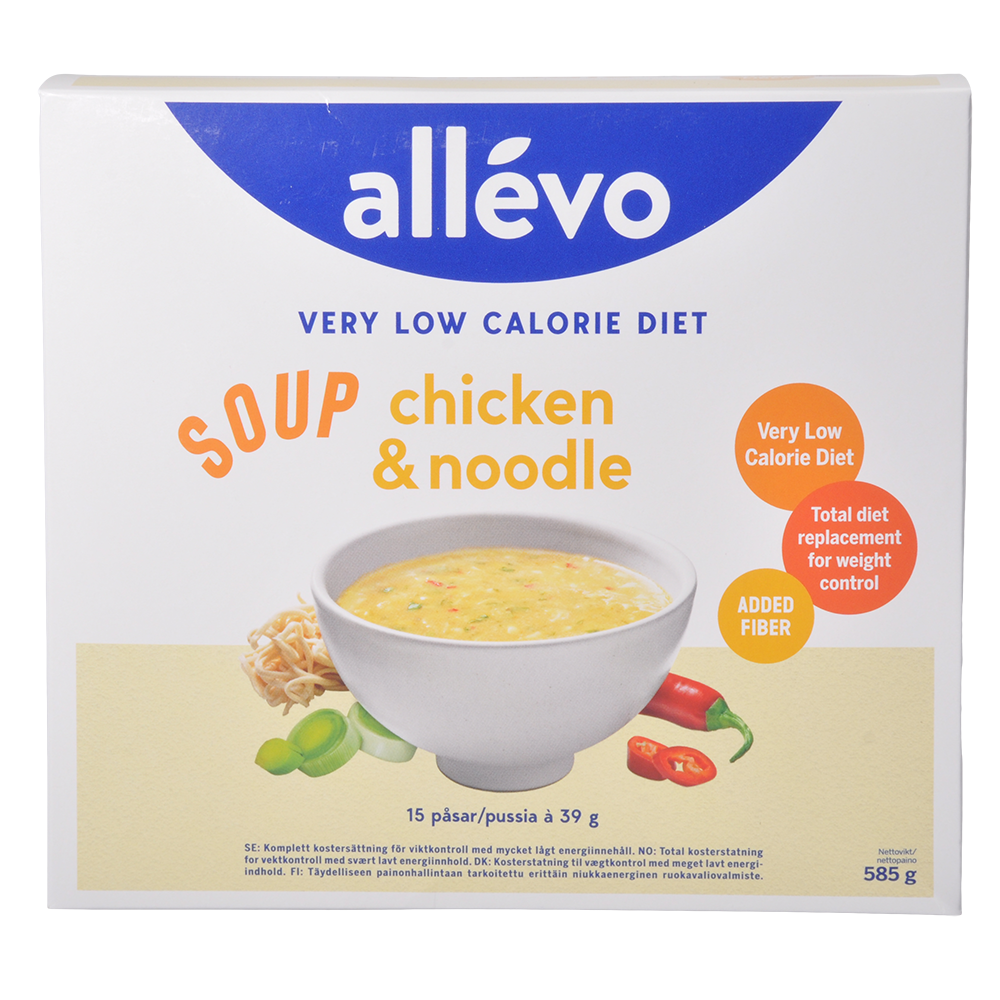 Allevo Allévo Suppe Nudler/kylling Vlcd fra Allevo på Mecindo.dk