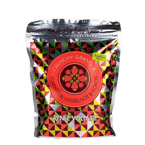 Renée Voltaire Crunchy Granola Med Jordbær, Hasselnød Og Kokos | 450 gr fra Renée Voltaire på Mecindo.dk