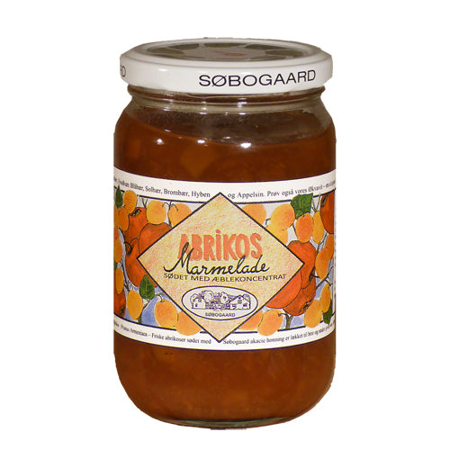 Søbogaard Abrikosmarmelade Sødet M Æble Økologisk | 400 gr fra Søbogaard på Mecindo.dk