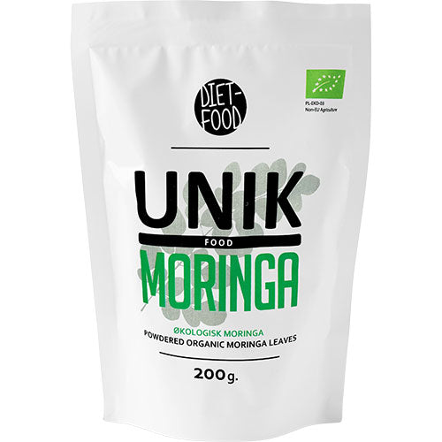 Unikfood Moringa Pulver Økologisk | 200 gr fra Unikfood på Mecindo.dk