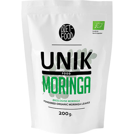Unikfood Moringa Pulver Økologisk | 200 gr fra Unikfood på Mecindo.dk