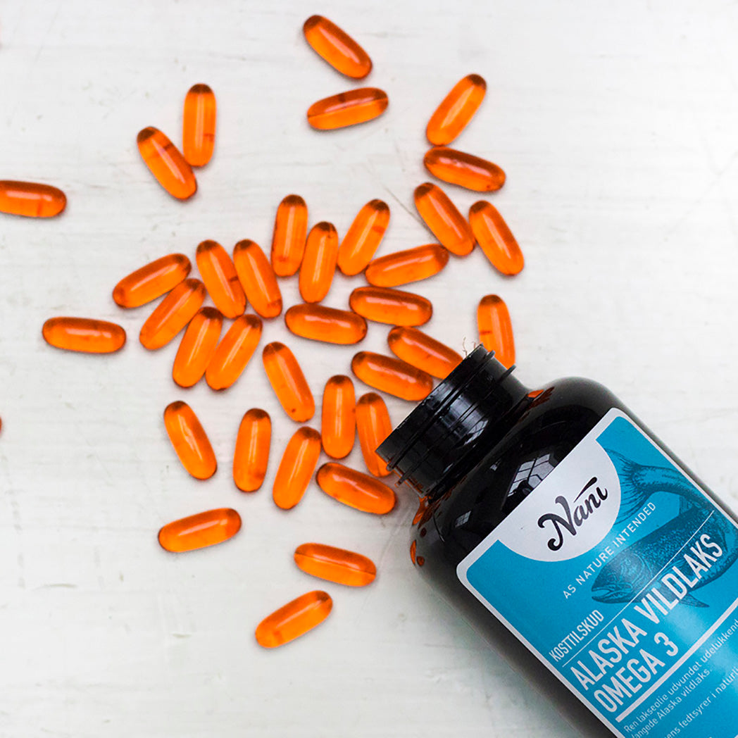 Nani Alaska Vildlaks Omega 3 | 180 kapsler fra Nani på Mecindo.dk