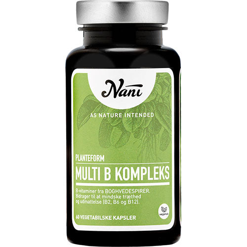 Nani Multi B-vitamin | 60 kapsler fra Nani på Mecindo.dk