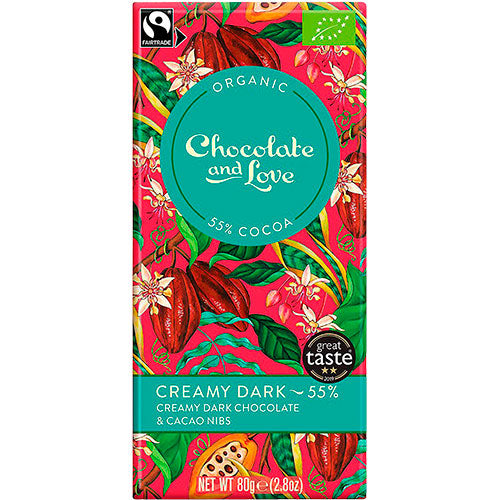 Chokolade Creamy Dark 55% Økologisk