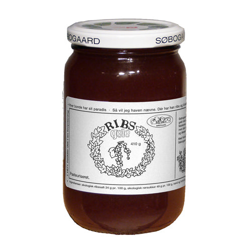 Søbogaard Ribsgelé Økologisk | 410 gr fra Søbogaard på Mecindo.dk