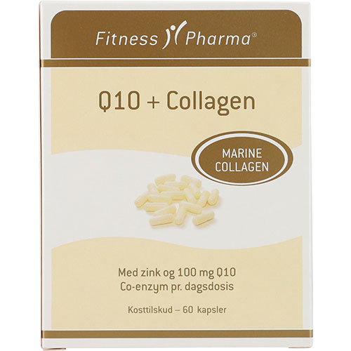 Fitness Pharma Q10+collagen | 60 kapsler fra Fitness Pharma på Mecindo.dk