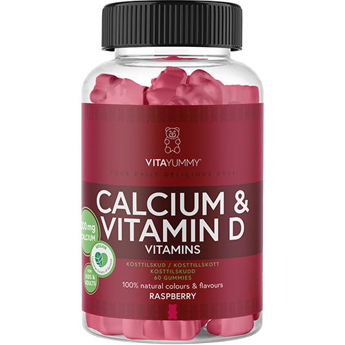 VitaYummy Calcium + Vitamin D | 60 vingummier fra VitaYummy på Mecindo.dk