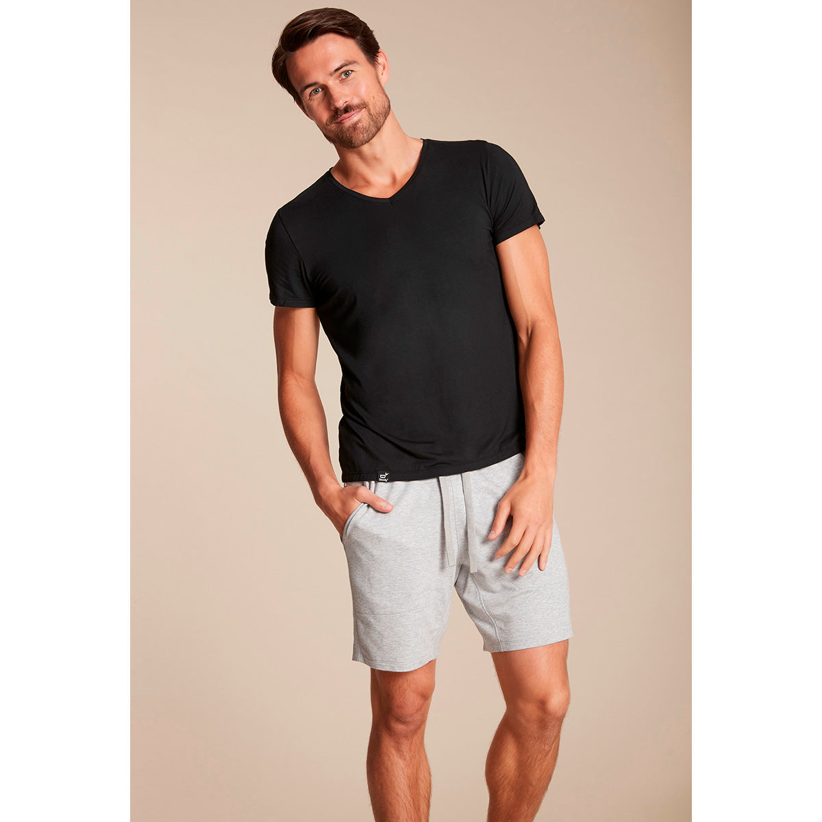 Boody Men´s V-neck T-shirt Sort | Str. Xl fra Boody på Mecindo.dk