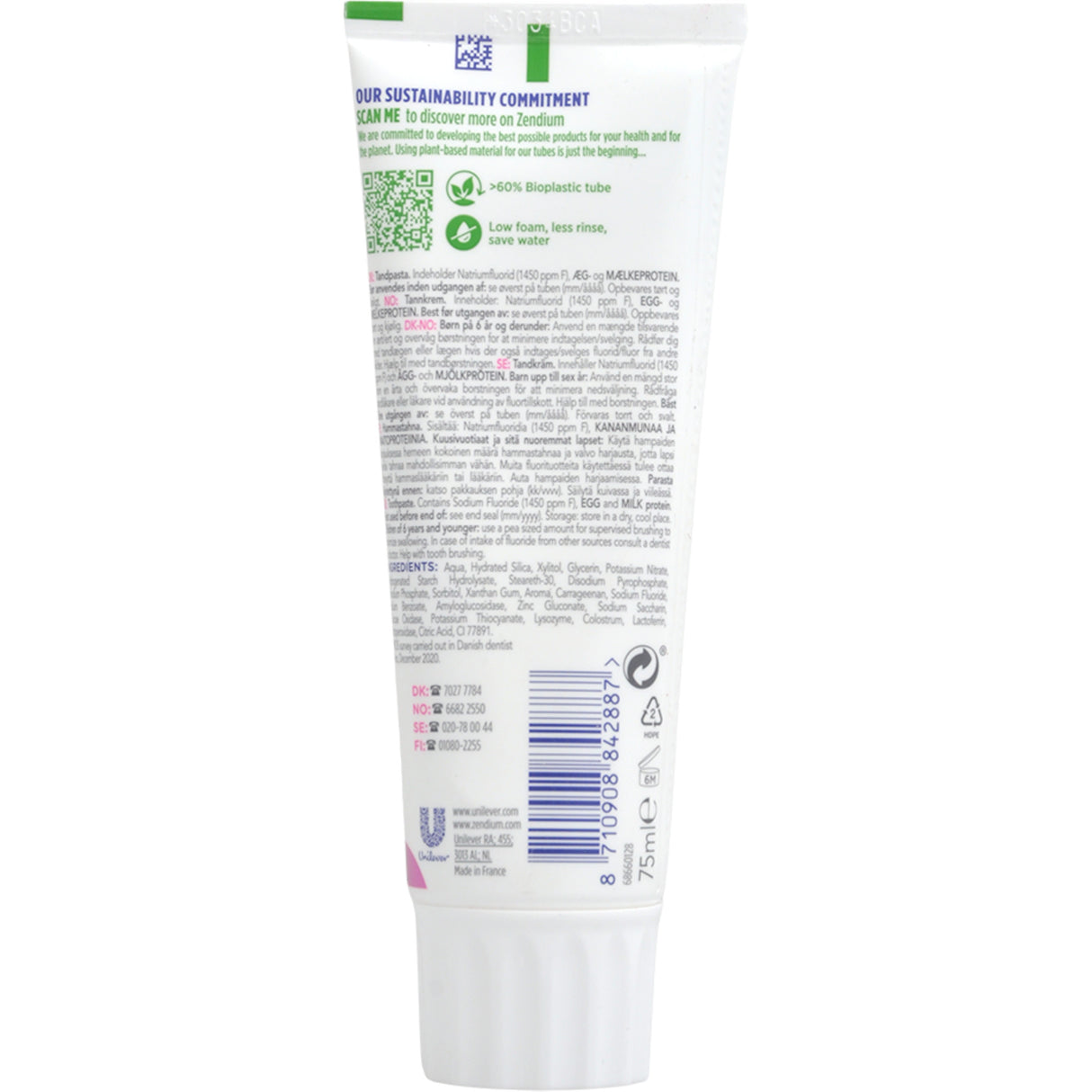 Zendium Tandpasta (75 ml) | Sensitive Whitener fra Zendium på Mecindo.dk