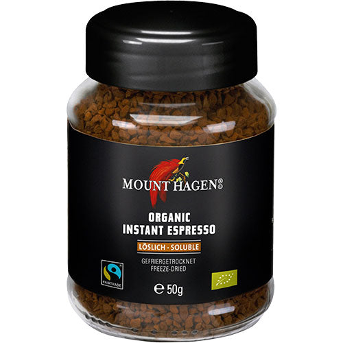Mount Hagen Instant Espresso Økologisk | 50 gr fra Mount Hagen på Mecindo.dk