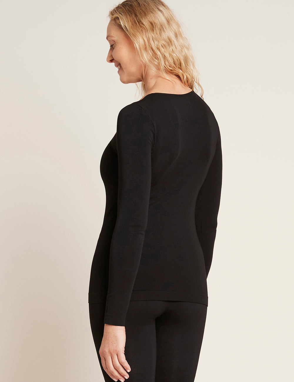 Boody Long Sleeve Top Sort | Str. Xl fra Boody på Mecindo.dk