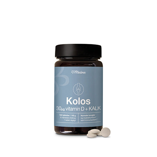 Mezina Kolos D-vitamin 30 Mcg | 180 Tabl. fra Mezina på Mecindo.dk