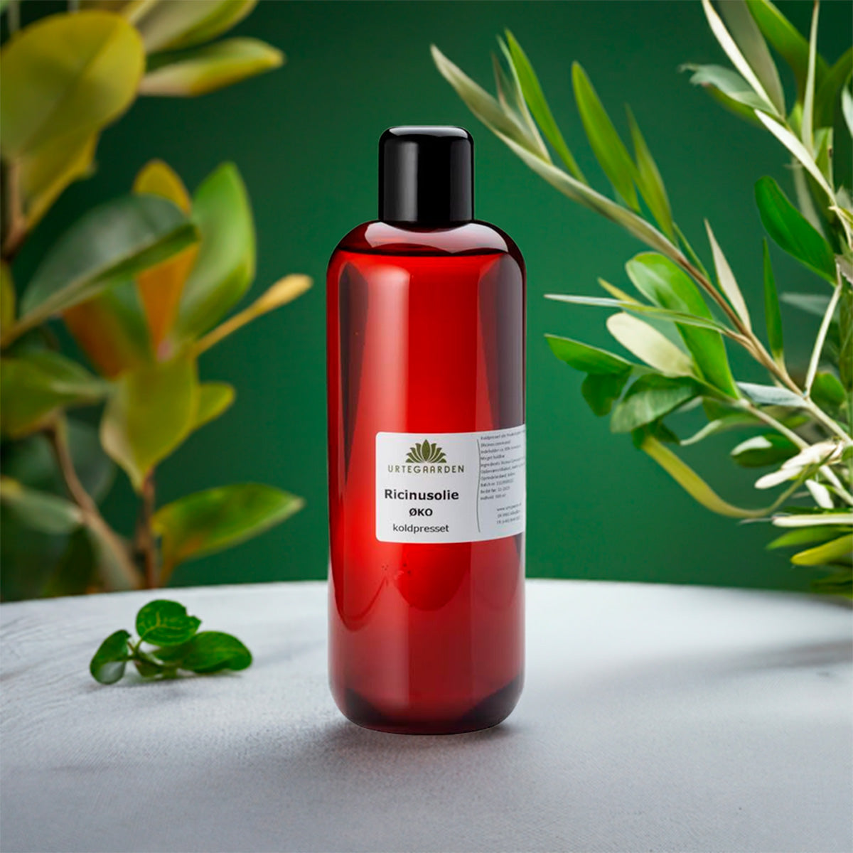 Urtegaarden Castor Oil (Ricinusolie) - Økologisk | 500 ml fra Urtegaarden på Mecindo.dk