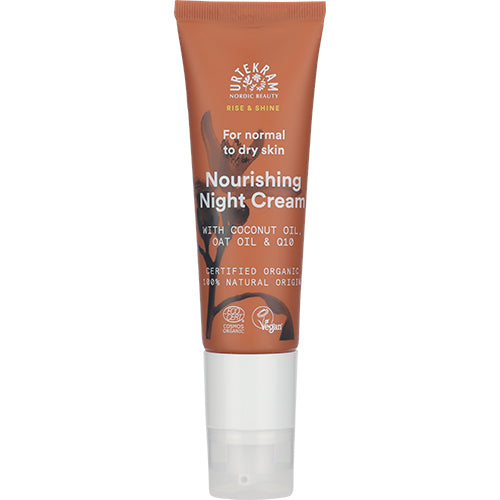 Urtekram Nourishing Night Cream Rice & Shine | 50 ml fra Urtekram på Mecindo.dk