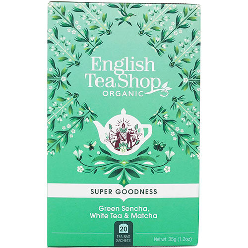 English Tea Shop Green Sencha White Tea & Matcha Økologisk | 20 br