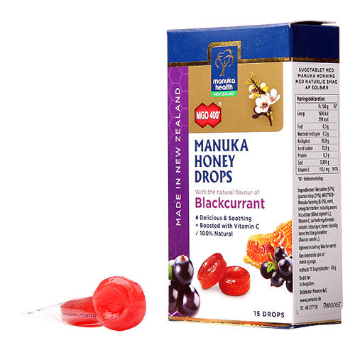 Manuka Health Manuka Honning Drops (65 gr) | Solbær fra Manuka Health på Mecindo.dk