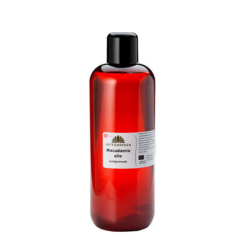 Urtegaarden Macadamiaolie Økologisk | 500 ml fra Urtegaarden på Mecindo.dk