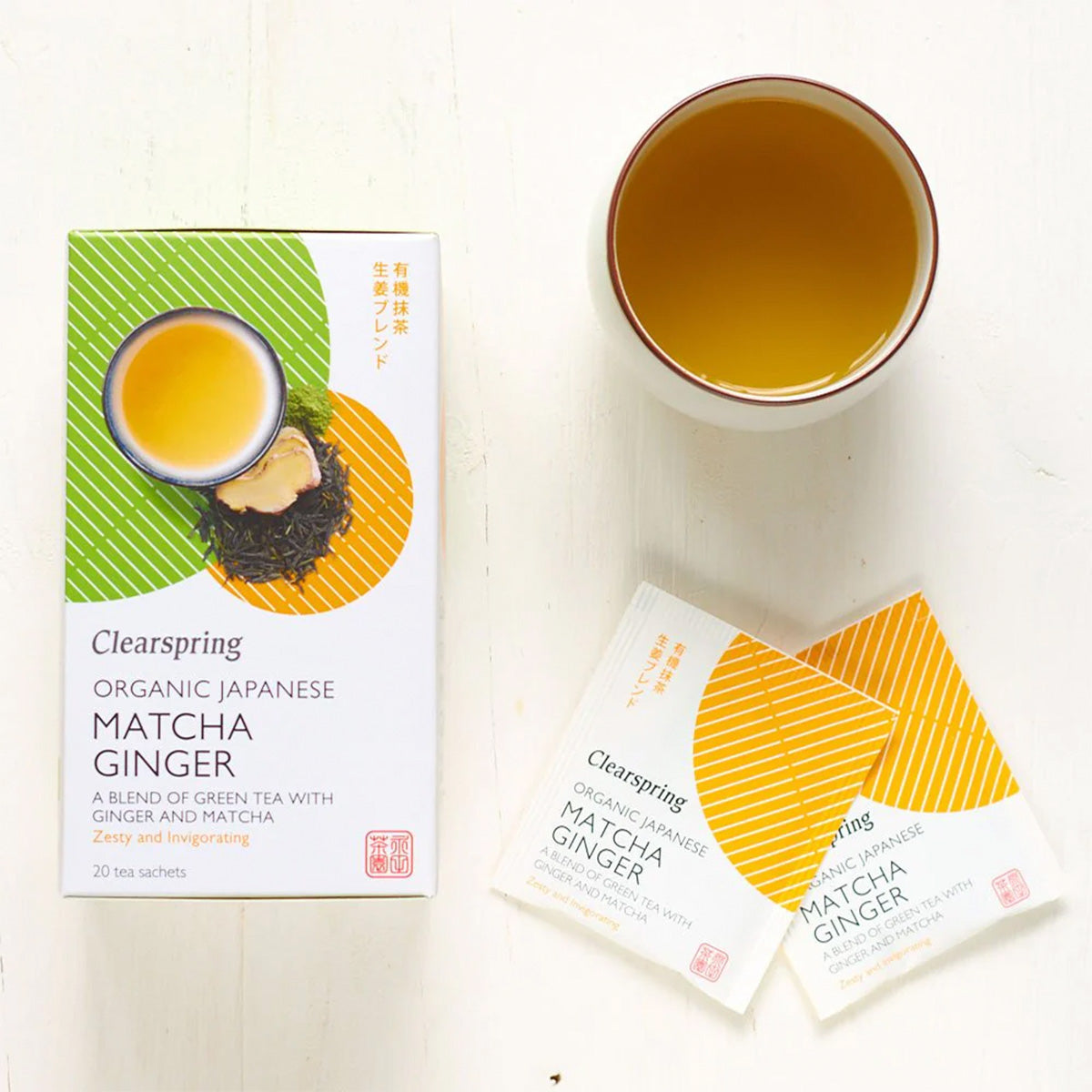 Clearspring Matcha Ginger Te Økologisk | 36 gr fra Clearspring på Mecindo.dk