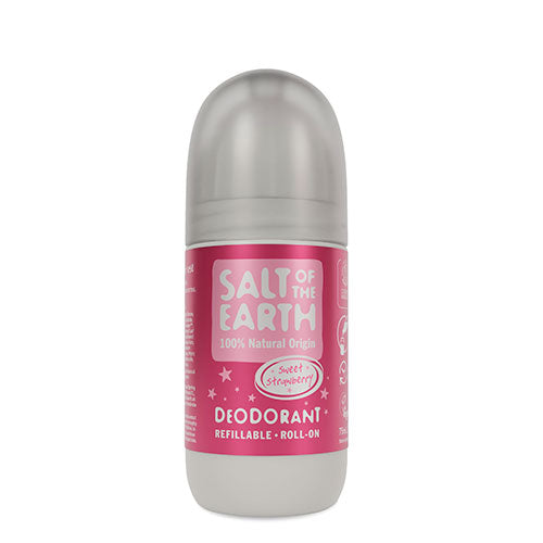 Salt of the earth Roll-on Deo (75 ml) | Sweet Strawberry fra Salt of the earth på Mecindo.dk
