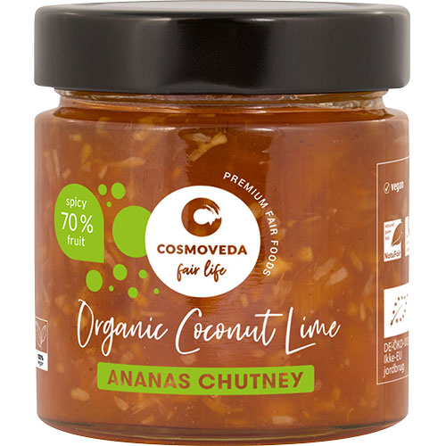 Cosmoveda Chutney Kokos Lime Økologisk | 225 gr fra Cosmoveda på Mecindo.dk