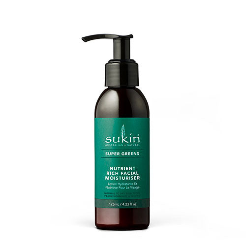Sukin Super Greens Nutrient Rich Facial Moisturiser | 125 ml fra Sukin på Mecindo.dk
