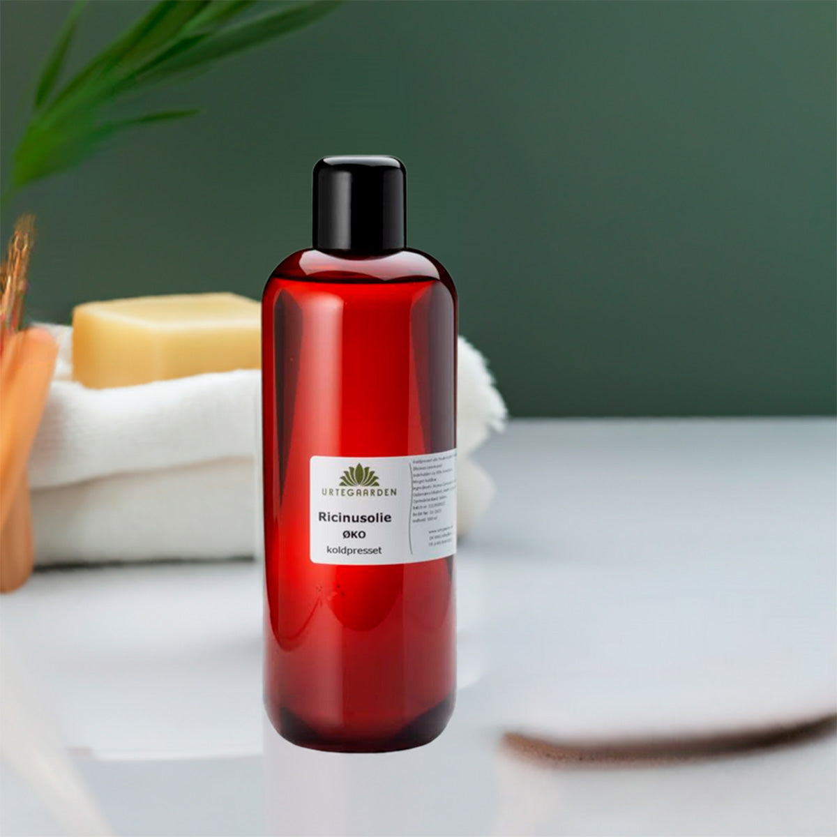 Urtegaarden Castor Oil (Ricinusolie) - Økologisk | 500 ml fra Urtegaarden på Mecindo.dk