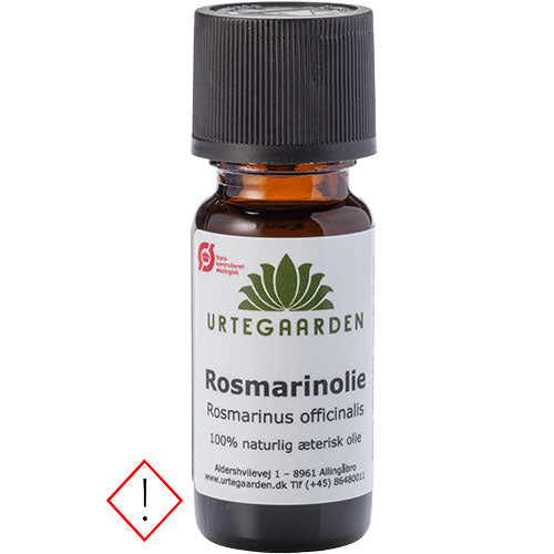 Urtegaarden 100 % Rosmarinolie Økologisk | 10 ml