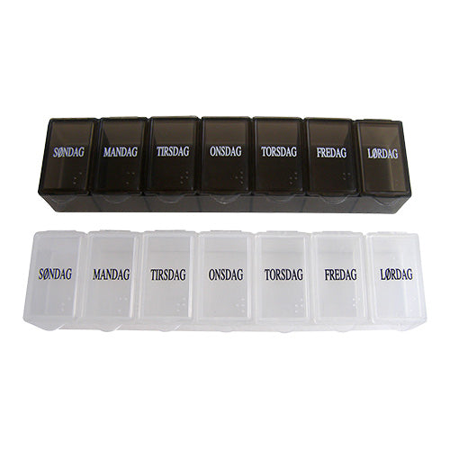 Pilleæske 7 Dage Plast fra Mecindo.dk på Mecindo.dk