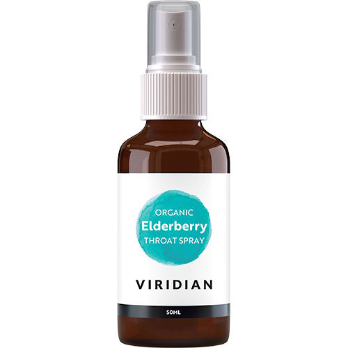 Viridian Nutrition Elderberry Throat Spray (Halsspray) Ø | 50 ml fra Viridian Nutrition på Mecindo.dk