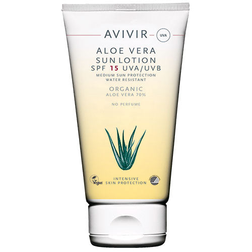 Avivir Aloe Vera Sun Lotion Spf 15 | 150 ml fra Avivir på Mecindo.dk