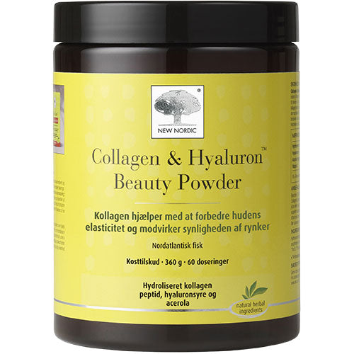 New Nordic Collagen & Hyaluron Beauty Powder | 360 gr fra New Nordic på Mecindo.dk
