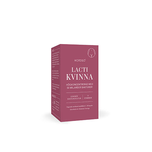 NORDBO Lacti Kvinde 50 Mia | 30 kapsler fra NORDBO på Mecindo.dk