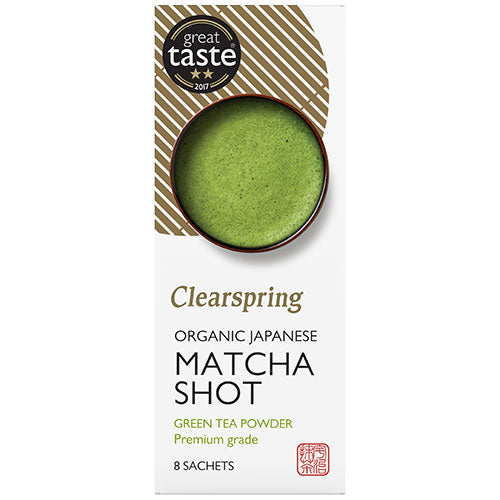 Clearspring Matcha Shots (Premium Grade) 8 Sticks Økologisk | 8 gr fra Clearspring på Mecindo.dk