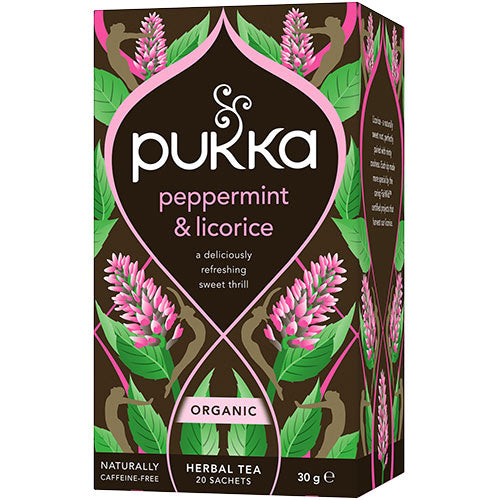 Pukka Peppermint & Licorice Te | 20 br fra Pukka på Mecindo.dk