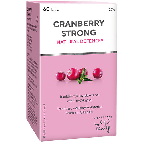 Vitabalans Lady Cranberry Strong | 60 kapsler fra Vitabalans Lady på Mecindo.dk