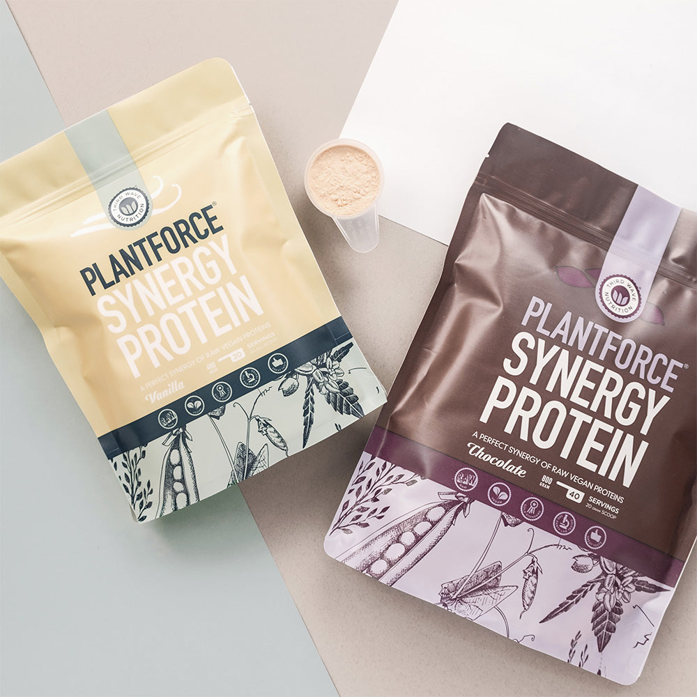 Plantforce Synergy Protein Chokolade  | 800 gr fra Plantforce på Mecindo.dk